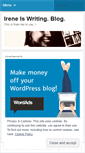 Mobile Screenshot of ireneiswriting.wordpress.com