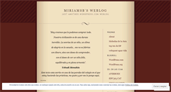 Desktop Screenshot of miriamsb.wordpress.com