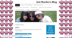 Desktop Screenshot of izzimurder.wordpress.com