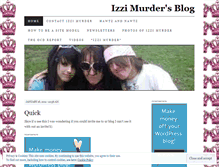 Tablet Screenshot of izzimurder.wordpress.com