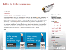 Tablet Screenshot of narancolecturas.wordpress.com