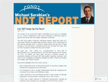 Tablet Screenshot of ndtreport.wordpress.com