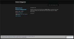Desktop Screenshot of distinctmagazine.wordpress.com
