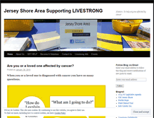 Tablet Screenshot of jerseyshorearea4livestrong.wordpress.com