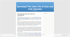 Desktop Screenshot of downloadthesuitelifeofzackandcody.wordpress.com
