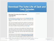 Tablet Screenshot of downloadthesuitelifeofzackandcody.wordpress.com