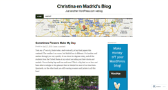 Desktop Screenshot of christinaenmadrid.wordpress.com