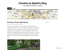 Tablet Screenshot of christinaenmadrid.wordpress.com