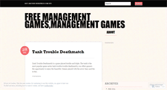 Desktop Screenshot of freemanagementgames.wordpress.com