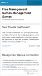 Mobile Screenshot of freemanagementgames.wordpress.com