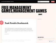 Tablet Screenshot of freemanagementgames.wordpress.com