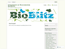 Tablet Screenshot of bioblitzunimanchester.wordpress.com