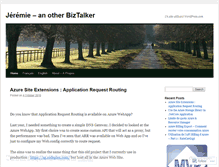 Tablet Screenshot of jeremiedevillard.wordpress.com