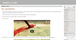 Desktop Screenshot of huesosvslobo.wordpress.com