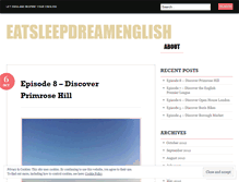 Tablet Screenshot of eatsleepdreamenglish.wordpress.com