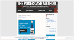 Desktop Screenshot of pokeradvice.wordpress.com