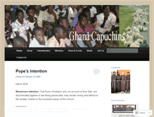 Tablet Screenshot of ghanacaps.wordpress.com