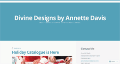 Desktop Screenshot of annettedavis.wordpress.com