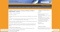 Desktop Screenshot of ecabelgium.wordpress.com