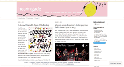 Desktop Screenshot of hearingade.wordpress.com