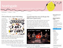 Tablet Screenshot of hearingade.wordpress.com