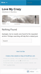 Mobile Screenshot of lovemycrazy.wordpress.com