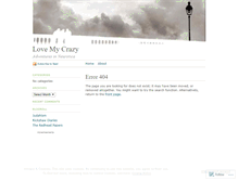 Tablet Screenshot of lovemycrazy.wordpress.com