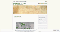 Desktop Screenshot of masonicartexchange.wordpress.com