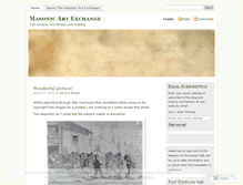 Tablet Screenshot of masonicartexchange.wordpress.com