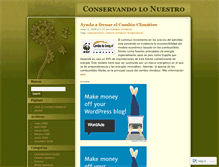 Tablet Screenshot of conservandolonuestro.wordpress.com
