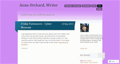Desktop Screenshot of anneorchardwriter.wordpress.com