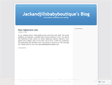 Tablet Screenshot of jackandjillsbabyboutique.wordpress.com
