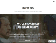 Tablet Screenshot of idestfid.wordpress.com