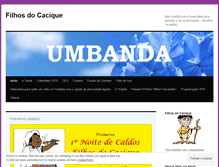 Tablet Screenshot of filhosdocacique.wordpress.com