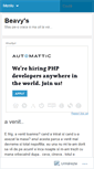 Mobile Screenshot of beavy.wordpress.com