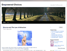 Tablet Screenshot of empoweredchoices.wordpress.com