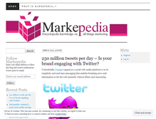 Tablet Screenshot of markepedia.wordpress.com