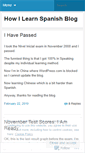 Mobile Screenshot of howilearnspanish.wordpress.com