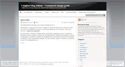 Desktop Screenshot of miglioriblogitaliani.wordpress.com