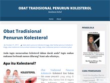 Tablet Screenshot of obattradisionalpenurunkolesterolwebherbal.wordpress.com