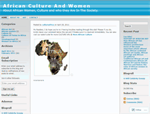 Tablet Screenshot of cultureafrico.wordpress.com