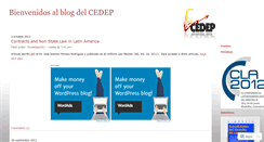 Desktop Screenshot of cedep.wordpress.com