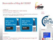 Tablet Screenshot of cedep.wordpress.com