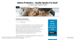 Desktop Screenshot of natrenprobiotics.wordpress.com