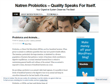 Tablet Screenshot of natrenprobiotics.wordpress.com