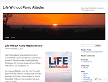 Tablet Screenshot of bloglifewithoutpanic.wordpress.com