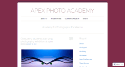 Desktop Screenshot of apexphotoacademy.wordpress.com