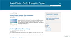Desktop Screenshot of crystalwatersrealty.wordpress.com