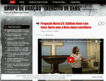 Tablet Screenshot of exercitodedeus.wordpress.com