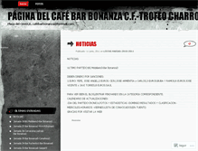 Tablet Screenshot of cafebarbonanza.wordpress.com